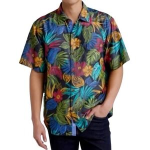 Tommy Bahama Mens‎ Large Coconut Point Vivid Tropics IslandZone Camp Shirt